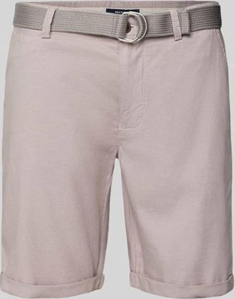Mc Neal Slim Fit Chino-Shorts mit Gesäßtaschen in Beige, Größe XXXL