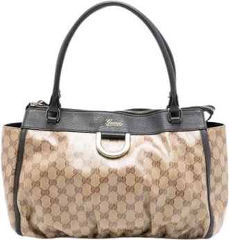Gucci Pre-owned Handbags, female, Brown, Size: ONE SIZE Pre-owned Tote Bag