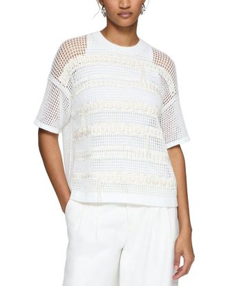 Lafayette 148 New York Hand Embroidered Sweater