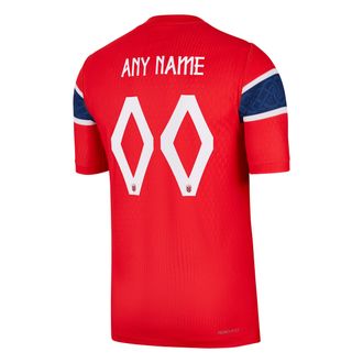 Nike Norway 2026/27 Match Home Nike Mens Aero-FIT Soccer Authentic Custom Jersey By You in Red | NN203948231-CUS