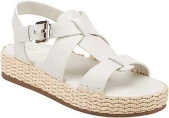 Marc Fisher Elissa Platform Sandal in Ivory at Nordstrom, Size 6.5