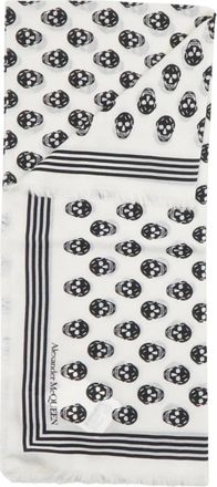 Alexander McQueen Alexander McQueen, Winter Scarves, female, White, Size: ONE SIZE Skull Scarf