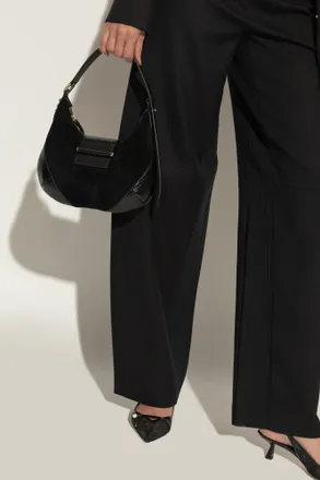 Jimmy Choo London Shoulder Bag Bar Small, Womens, Black