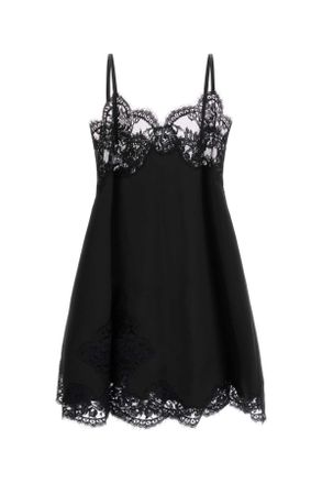 Dolce & Gabbana Black Satin Mini Dress