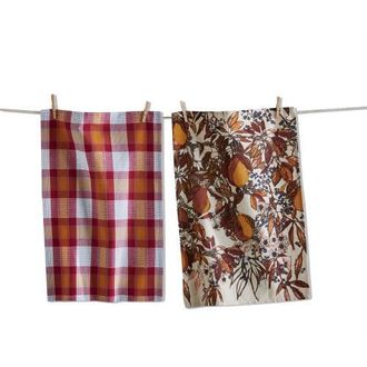 Tag Pear Dishtowel Set Cotton Kitchen Towels for Thanksgiving in Multicolored at Nordstrom