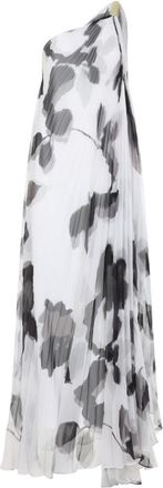Max Mara White Floral Maxi Dress