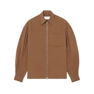 Celine Celine, Dames, Blouses & Shirts, Bruin, Maat: S Zijde