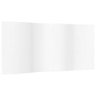 Berkfield Home Room Divider&not;White 165x400 cm&not;Bamboo in White | Size: 165x400 cm