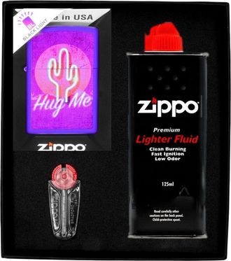 OEM Juego De Encendedores Zippo Dise&ntilde;o Retro De Cactus Regalo N.&deg; 1