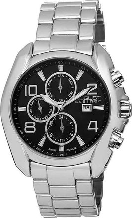 August Steiner Black Mens Watch AS8109SS
