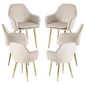 Regalos Miguel Regalos Miguel - Packs Sillas Comedor - Pack 6 Sillas Chic Golden - Beige