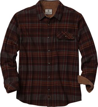 Legendary Whitetails Mens Flannel Shirt Long Sleeve Button Down 100% Cotton, Rogue Buck Plaid, Medium