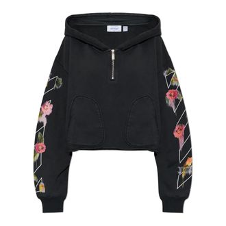 Off-white Dames, Sweatshirts & Hoodies, Zwart, Maat: L Katoen