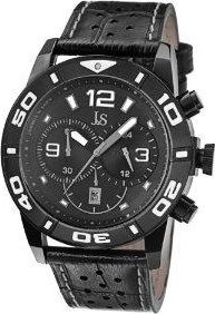 Joshua & Sons Joshua & Sons Chronograph Black Dial Black Leather Mens Watch JS60BK