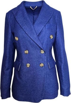 Kiltie Giacca in flanella - Dames - Blazers - Blauw - XS - Jassen