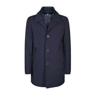 Herno Woljas met hoge kraag - Heren - Mantel - Bruin - 2XL - Wol - Jassen