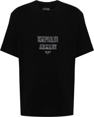 Emporio Armani Blauw T-shirt met korte mouwen 6D1Tq 91Jwzz 09U3 - Heren - T-shirts - Blauw - XL - Tops