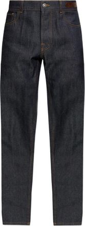 Lanvin Straight-Leg Denim Jeans with Silk-Nylon Composition