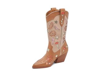 Dolce Vita Lassie Womens Boots Tan : 7.5 M, Leather