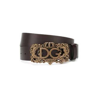 Dolce & Gabbana Belts, male, Brown, 110 CM, Stylish Leather Belt