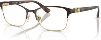 Vogue Eyewear 51mm Rectangle optical glasses in Brown at Nordstrom