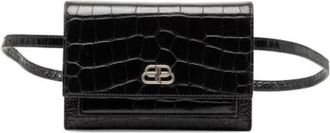 Balenciaga Pre-owned Belt Bags, female, Black, Size: ONE SIZE Pre-owned Embossed Leather Belt Bag