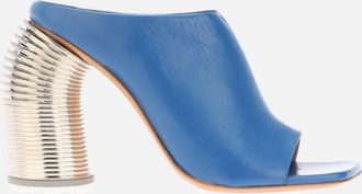 Off-white Womens Silver Spring Mules - Blue - Size: 8