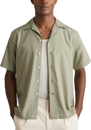 Reiss Nitus Herringbone Cuba Shirt