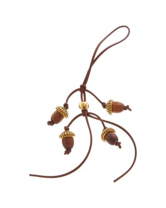 Loewe Acorn Leather Charm