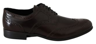Dolce & Gabbana Vrouwen bruin leer Broques Oxford Wingtip Schoenen