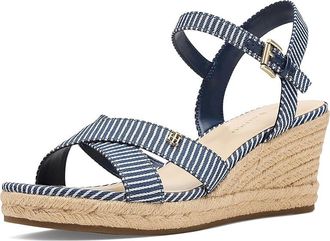 Tommy Hilfiger Genea Womens Wedge Shoes Navy Stripe : 7.5 M
