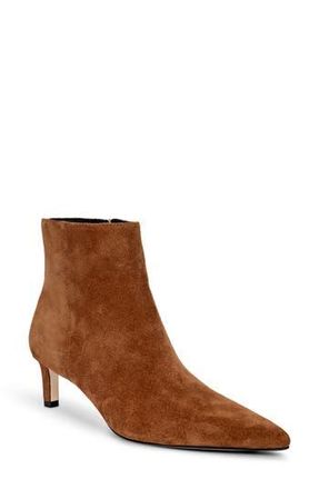 L'agence Lilly Pointed Toe Bootie in Buckskin Suede at Nordstrom Rack, Size 8.5
