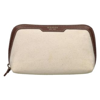 Guess Tassen, Dames, Beige, ONE Size, Leer, Beauty Case