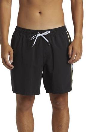 Quiksilver Everyday Vert Volley Swim Trunks in Black. at Nordstrom Rack, Size X-Large