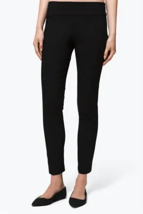 Elliott Lauren Control Stretch Pull On Ankle Pants In Black