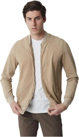Alpha Studio Heren Jersey Shirt - Heren - Bomber jackets - Beige - 3XL - Jassen