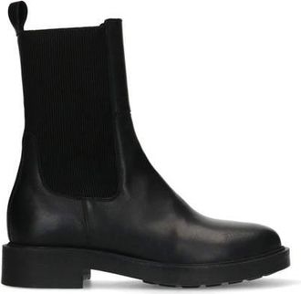 Sacha leren chelsea boots zwart