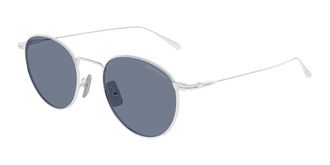 Montblanc MB0473S 003 Mens Sunglasses Silver Size 50