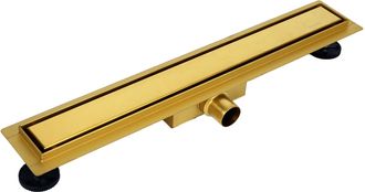OEM Drenaje Lineal Duplex Next 2 En 1 De 90 Cm, Doble Cara, Color Dorado
