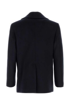 Givenchy Mens Midnight Blue Wool Coat Darkblue Cappotti