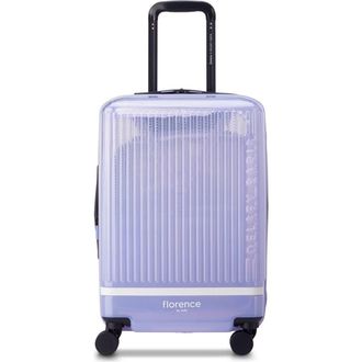 Florence By Mills Gotta Glow Expandable 20 Carry-On Spinner in Translucent Purple at Nordstrom
