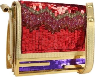 Fendi Pre-owned Vintage Schoudertas - Dames - Vintage Clutch - Veelkleurig - ONE Size - Leer - Vintage