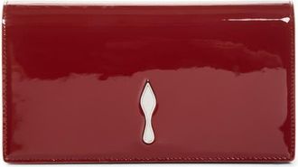 Christian Louboutin Bettina Patent Leather Clutch in R959 Empire/silver at Nordstrom