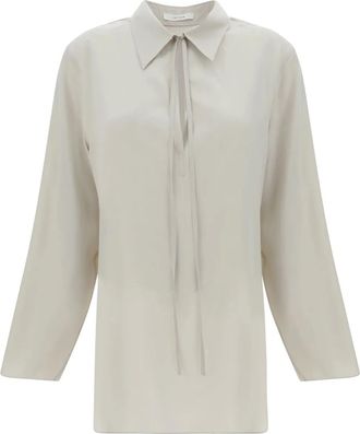 The Row Malon silk blouse - women - Silk - S - Neutrals