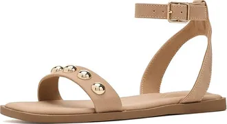 Journee Collection Primrose Womens Sandals Tan Nubuck : 7.5 M, Synthetic