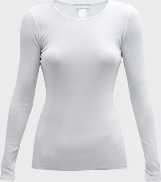 Hanro Cotton Seamless Long-Sleeve Top