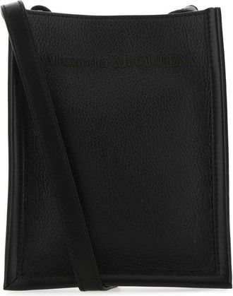 Alexander McQueen Logo Embossed Crossbody Bag