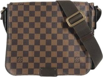 Louis Vuitton Pre-owned Cross Body Bags, male, Brown, Size: ONE SIZE Pre-owned Canvas Crossbody Bag