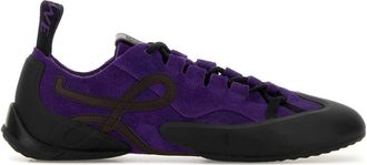 Loewe Purple Suede Grip Sneakers