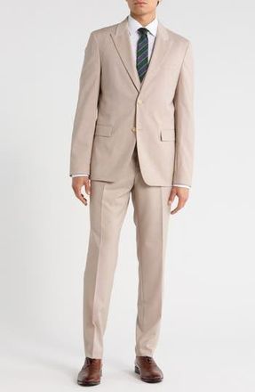 BOSS Houston Three-Piece Suit in Light Beige at Nordstrom Rack, Size 38
